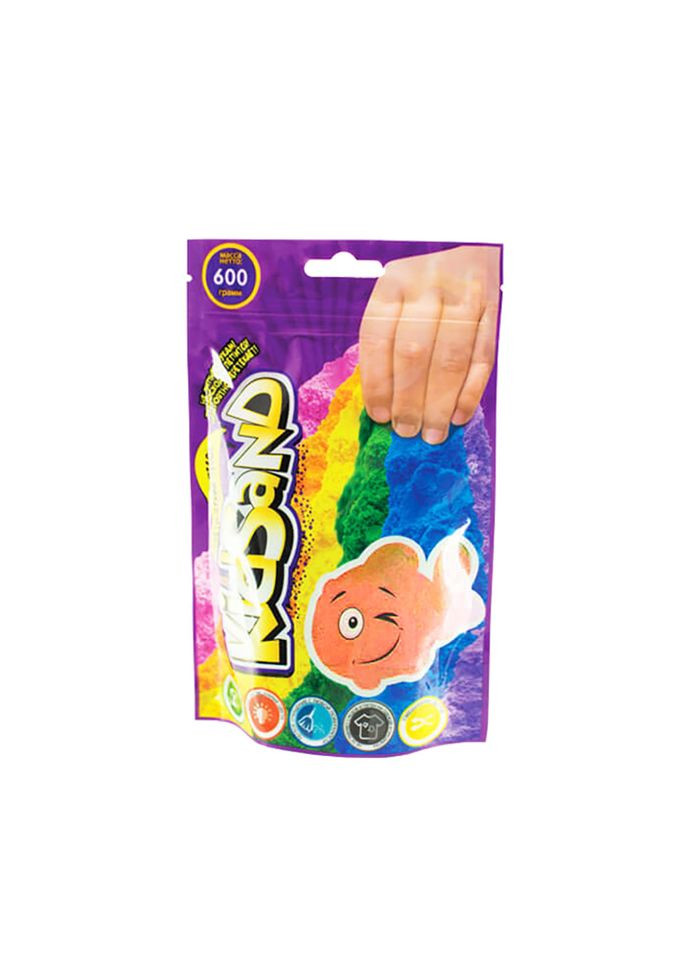 Кінетичний пісок "KidSand" KS-03-02 пакет 600 гр Помаранчевий No Brand (316526574)