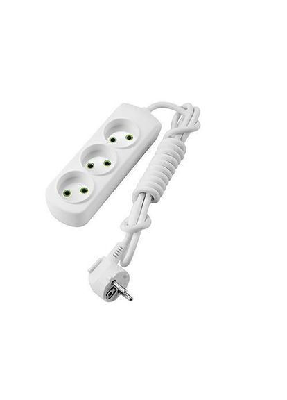 Подовжувач Letitia без заземлення 3 гнізда 2 метри 721-0302-303 Lezard (336905488)
