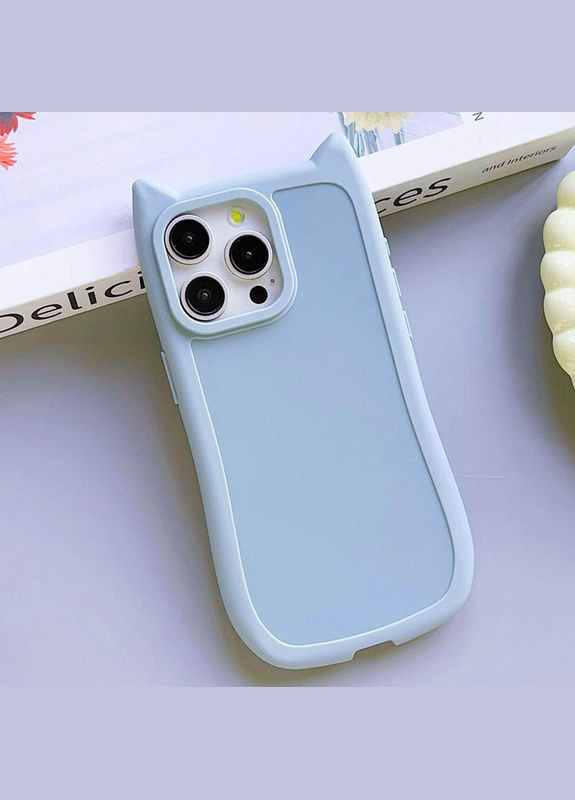 Чохол на iPhone 16 Pro Max / для айфон 16 про макс з котячими вушками та ремінцем Getman (360638095)