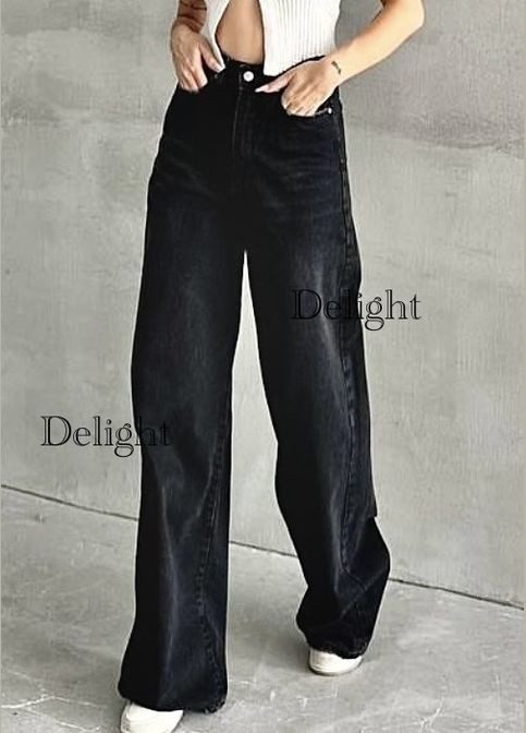 Трендовые джинсы Багги Палаццо отменного качества No Brand - (316539991)