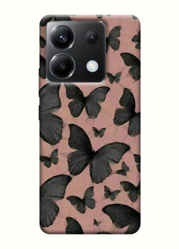 Чехол с принтом для Xiaomi Poco X6 / для Ксяоми, сяоми, ксиоми редми поко Х6 Пухающие бабочки No Brand (338601384)