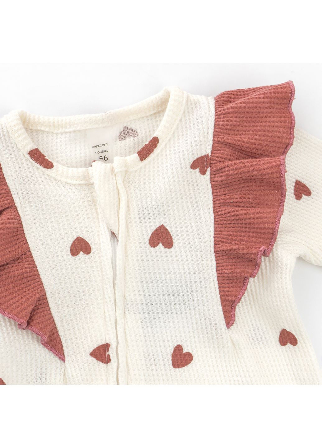 Человечек для девочки на молнии Dexter`s с поаязкой burgundy hearts dexter's (360585307)