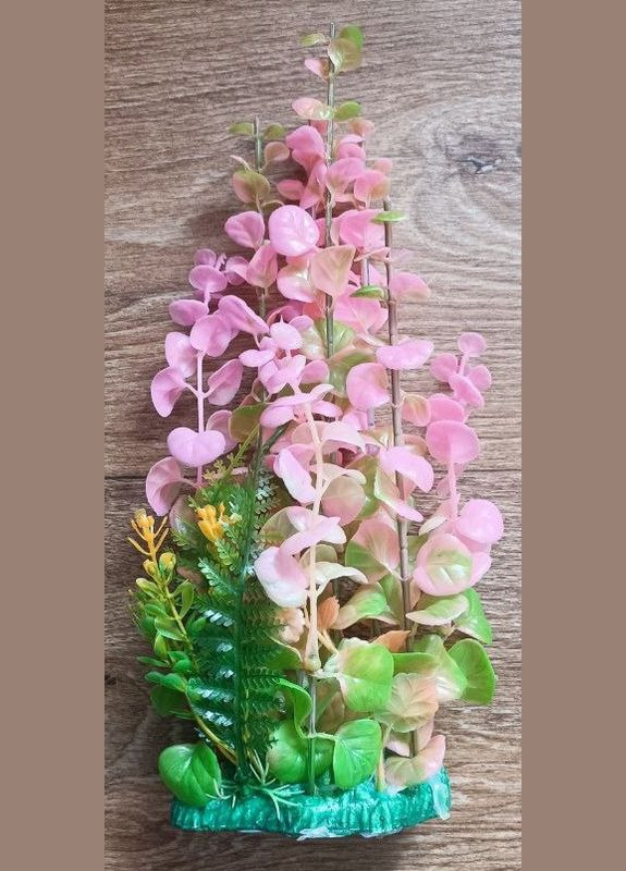 Растение пластиковое водоросли М652М674 22-25 см розовое Aquatic Plants (278309342)