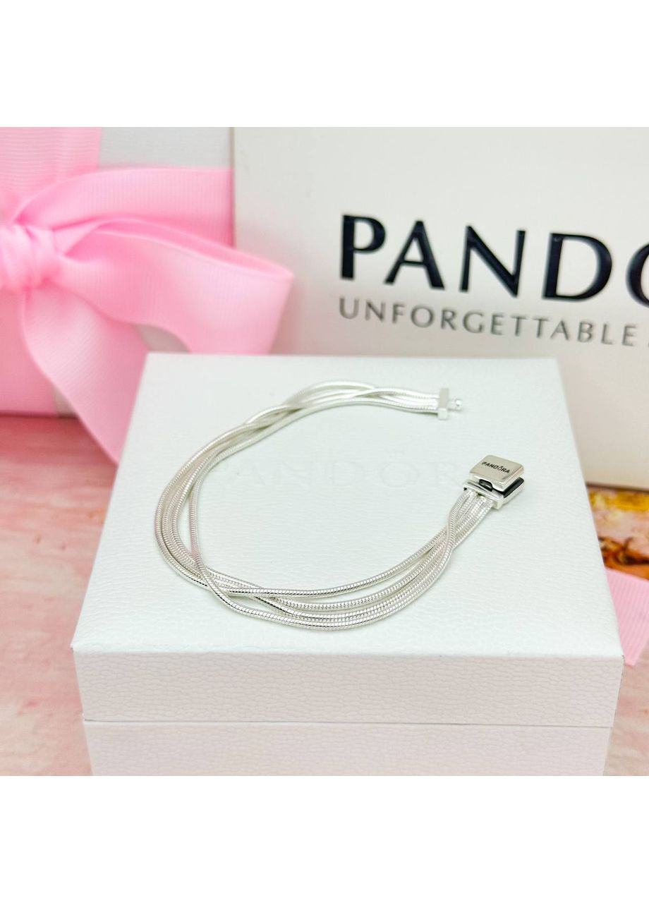 Серебряный браслет с несколькими цепочками Reflexions 597943 Kabluchka (355346773)