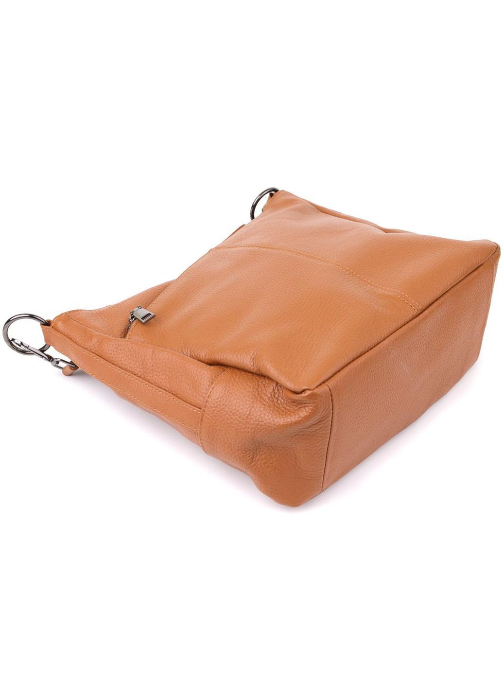 Сумка крос-боді на плече з натуральної шкіри середня жіноча Коричневий 40317 Vintage (361970392)