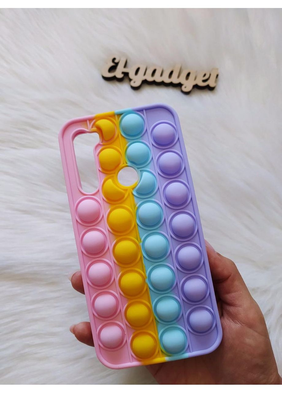 Чохол Pop it для Redmi Note 8 / Note 8T Попіт антистрес силіконовий кольоровий Xiaomi (360896995)