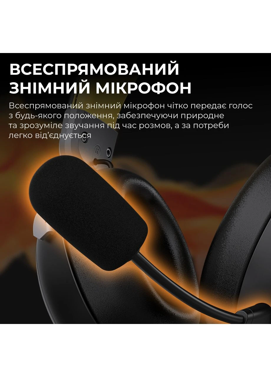 Bluetooth-гарнітура AHM08 MAX 3-Mode Чорний (AHM08-MAX-BGY) Ajazz (400185283)