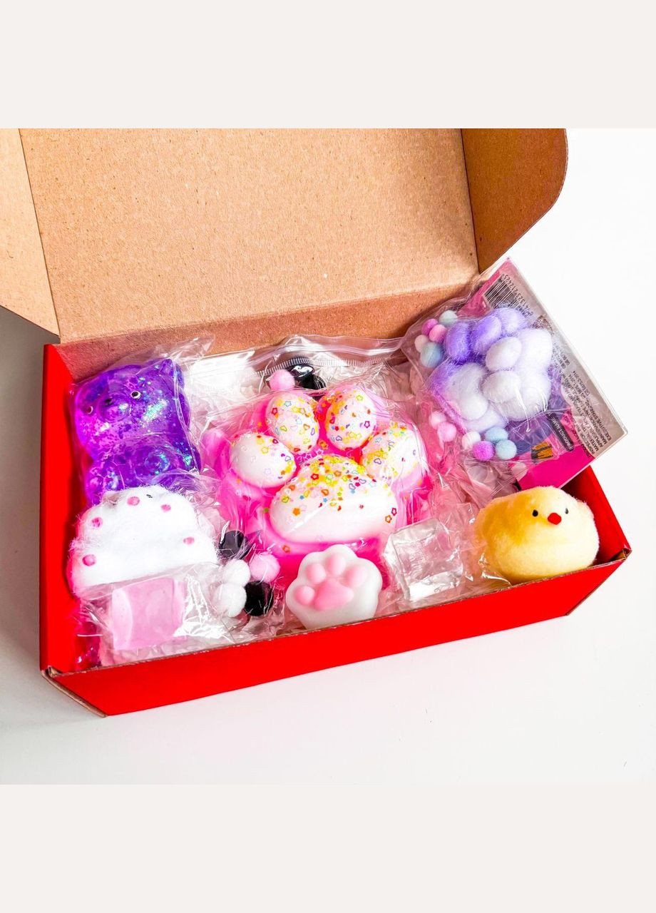 Набор Сквиш Таба Лапки, Курица, Мишка, Хомяк No Brand (333163973)