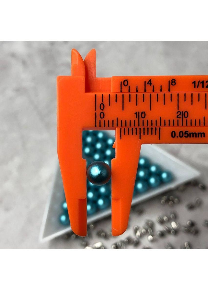 D-6 мм (100 шт) Пробивні намистини на заклепках - бірюзовий Plus-plus (353393167)