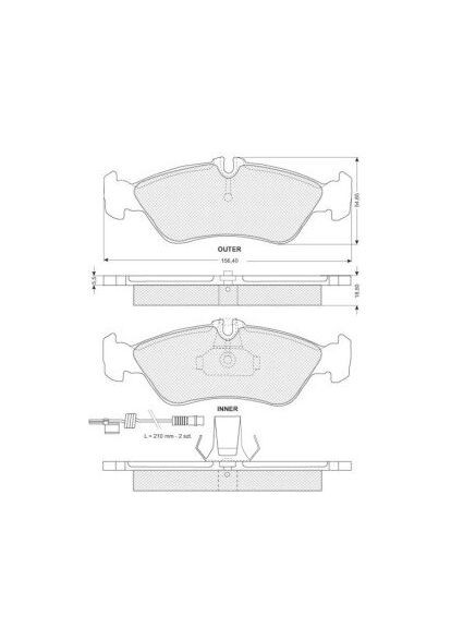 Гальмівні колодки дискові STARLINE (332212513)