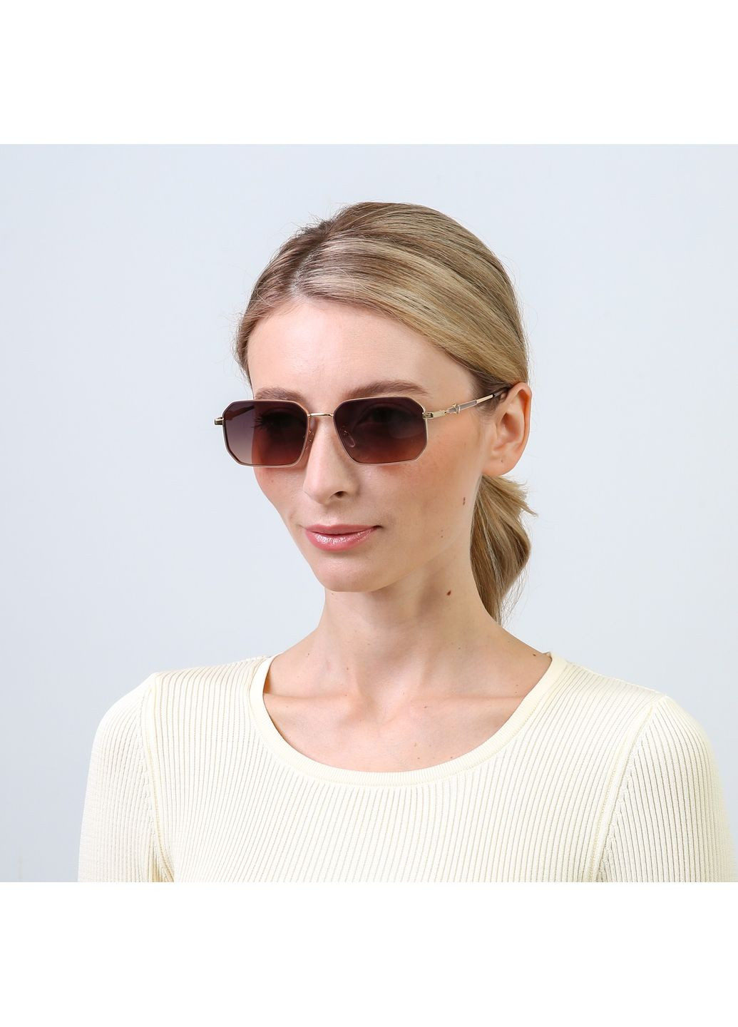 Сонцезахисні окуляри Прямокутні жіночі LuckyLOOK 856-813 (345557085)