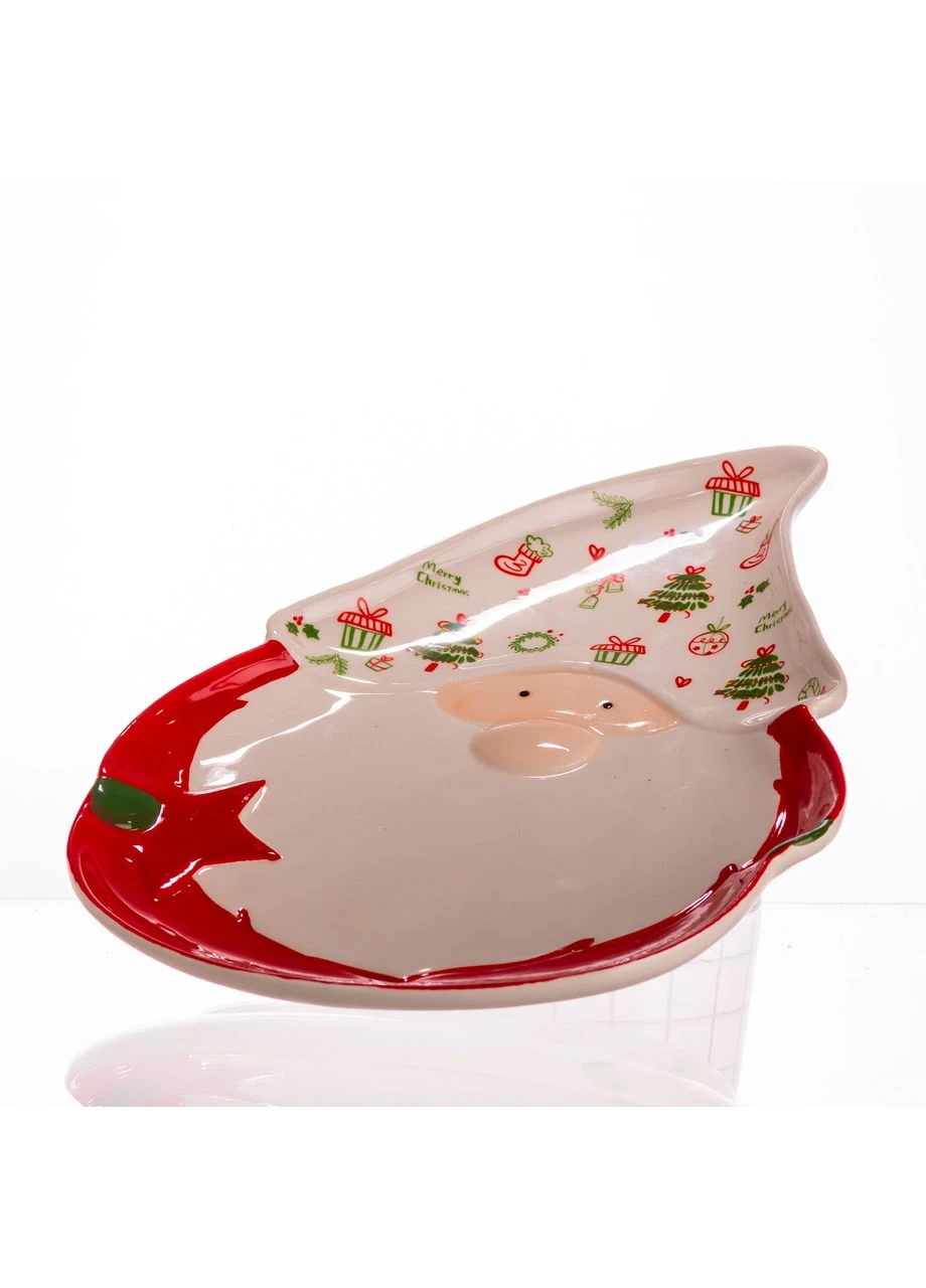 Сервірувальне новорічне блюдо для закусок Marry Cristmas 27×21 (см) з порцеляни CR-1-14 Yiwu (385606858)