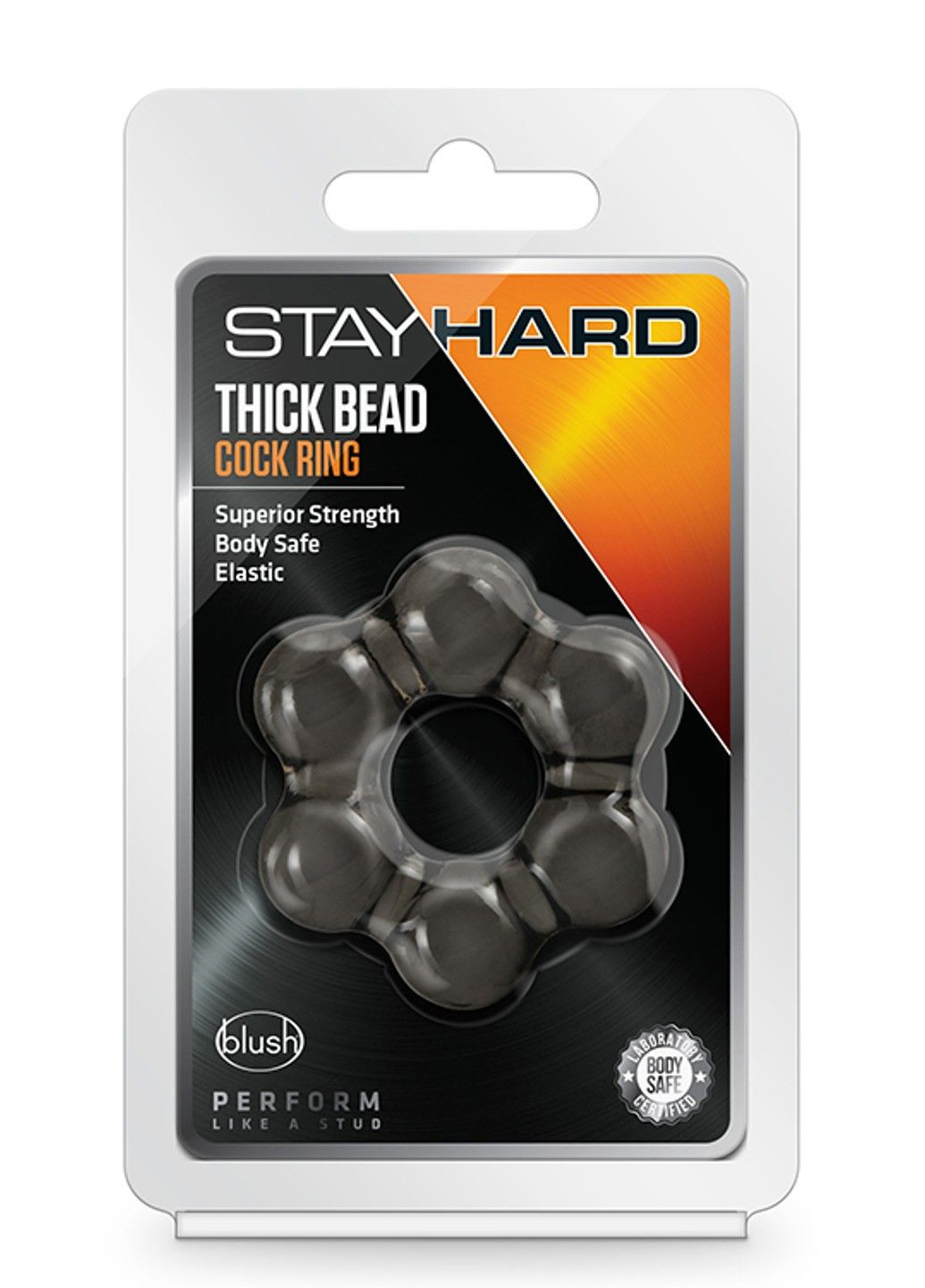 Ерекційне кільце STAY HARD THICK BEAD COCK RING BLACK Blush (290278610)