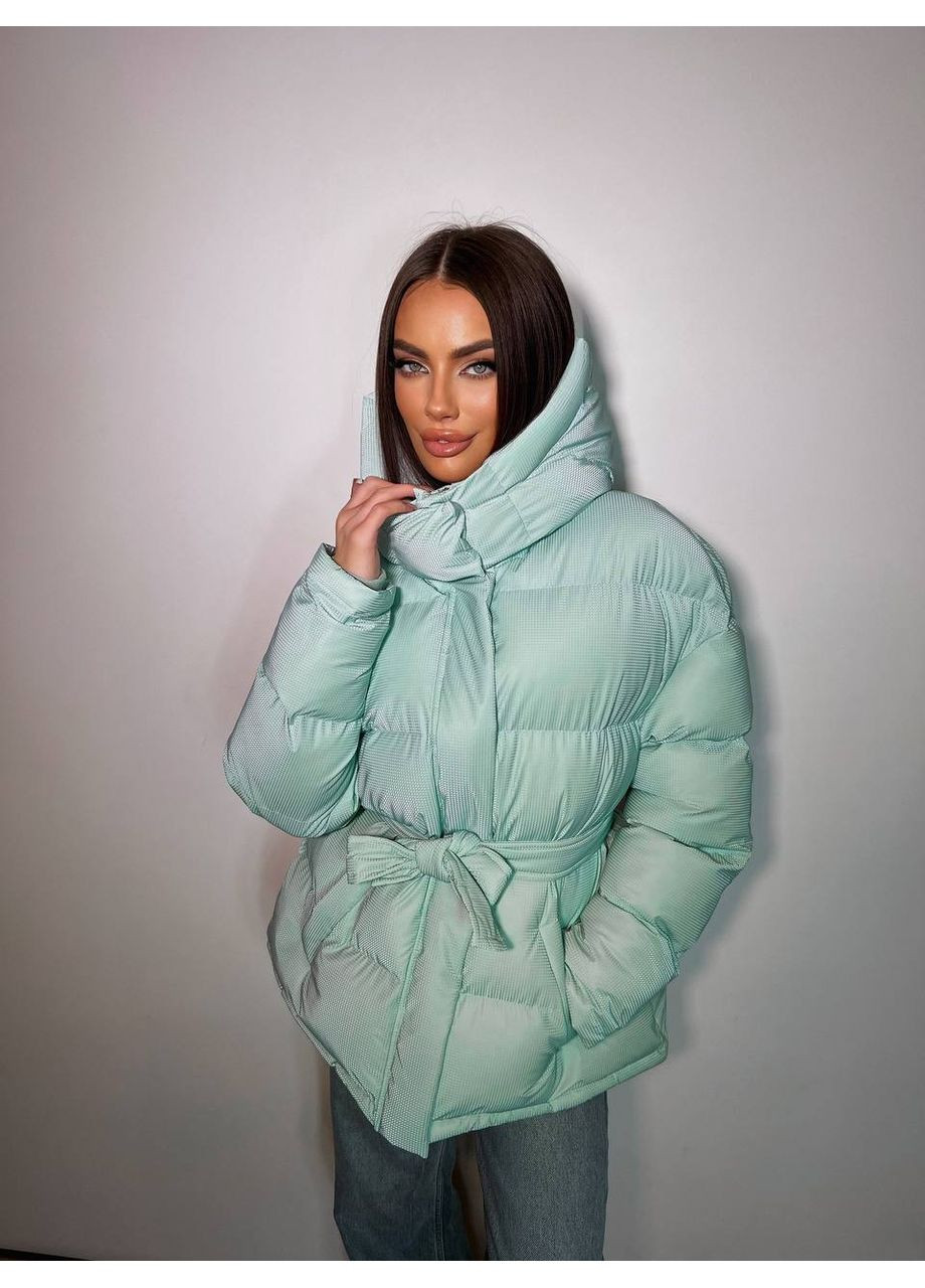 М'ятний зимній Пуховик No Brand