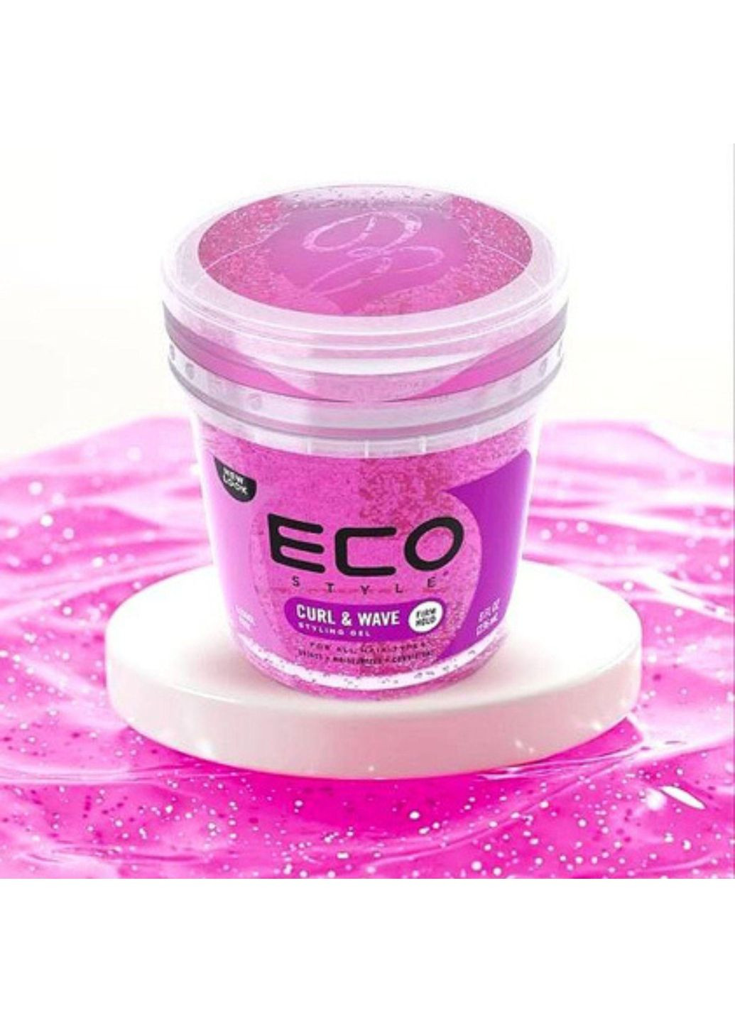 Гель для укладання Ecoco та стайлінгу кучерявого та хвилястого волосся всіх типів, сильна фіксація 473 мл CURL & WAVE Deliplus (351382452)