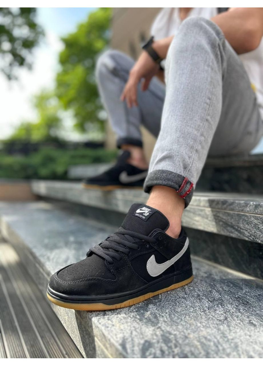 КРОСІВКИ ЖІНОЧІ NIKE SB DUNK BLACK GREY FOG НАЙК СБ ДАНК No Brand сірі зими (368870287)