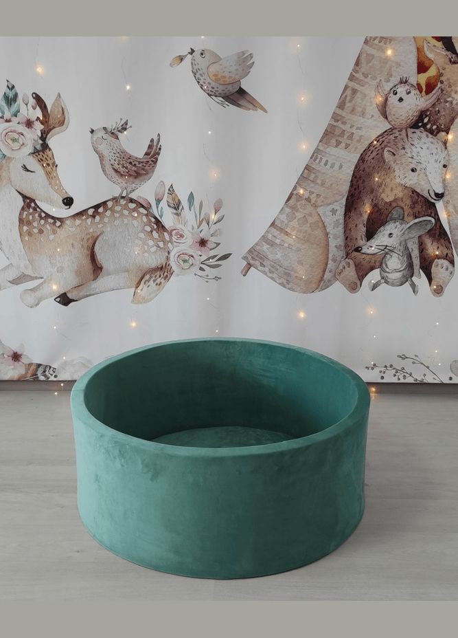 Сухой бассейн с шариками зеленый No Brand (326599454)