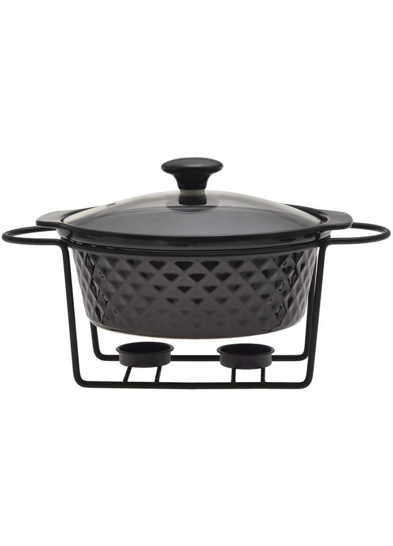 Мармит Golden Heat керамическая форма 1.5л с подставкой и подогревом Kamille (332667343)