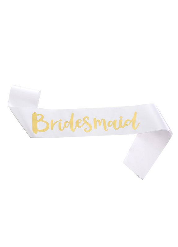Лента через плечо на девичник для подружек невесты Bridesmaid 160х9,5 см (12-218) No Brand (324120050)