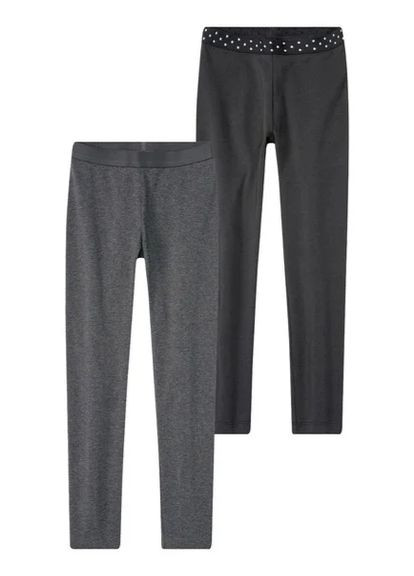 Комбинированные демисезонные лосины для девочки набор 2 шт Pepperts