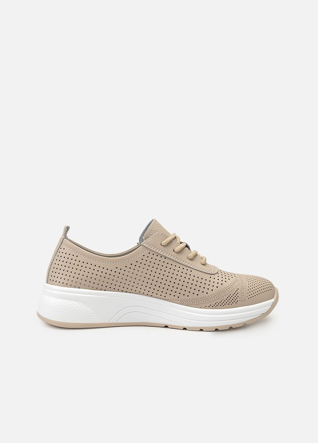 Кросівки на платформі жіночі колір бежевий CB-00264109 Yuki бежеві (322330740)