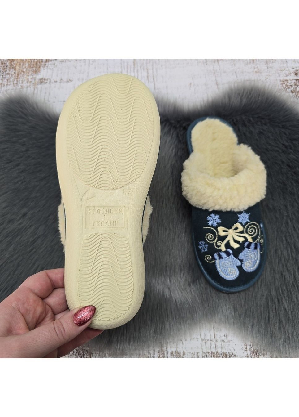 Тапочки жіночі теплі на овчині Белста (369504722)