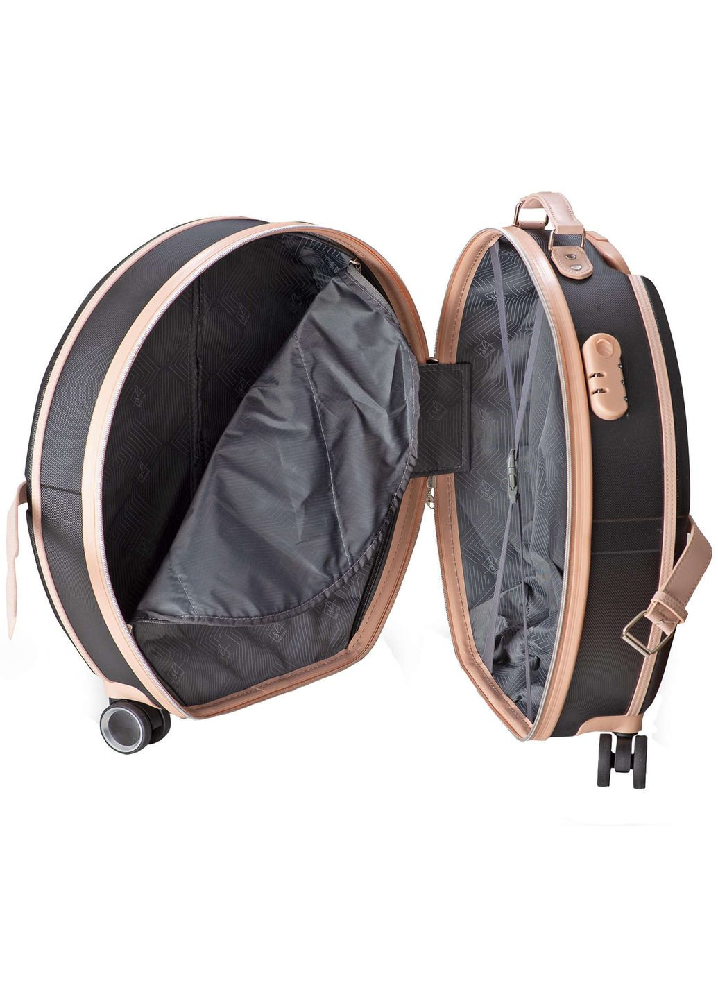 Чемодан 24" (M) Black/Pink Cream (T5671-3) Semi Line (315936789)