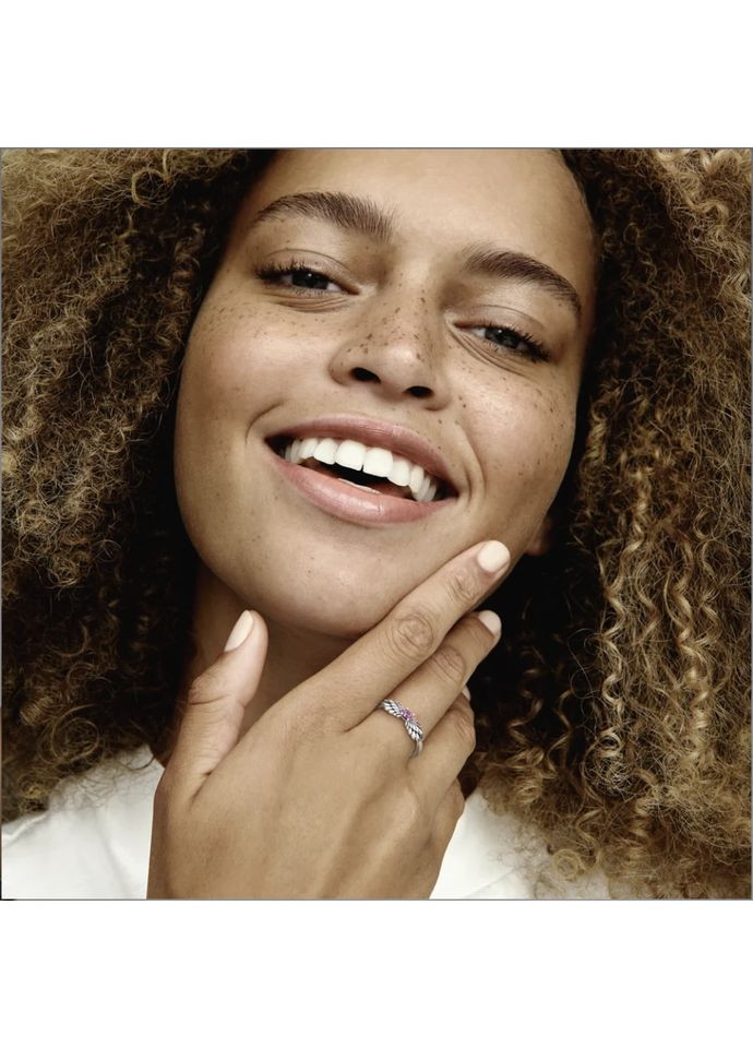 Срібна каблучка Пандора "Блискучі крила янгола" 198500C02 Kabluchka (355344303)