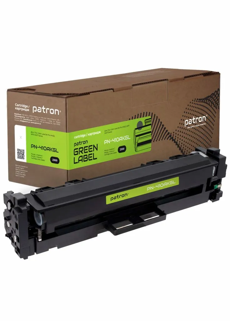 Картридж HP CLJ CF410A BLACK GREEN Label (PN-410AKGL) Patron (399211374)