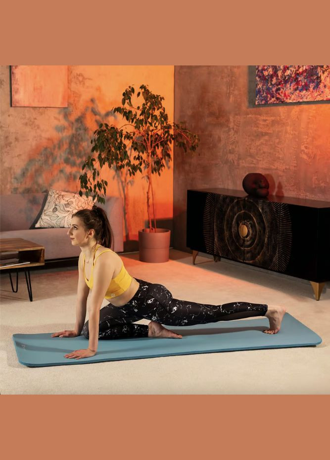 Коврик для йоги HS-NB020GM NBR 2см светлый морской Hop-Sport (303127114)