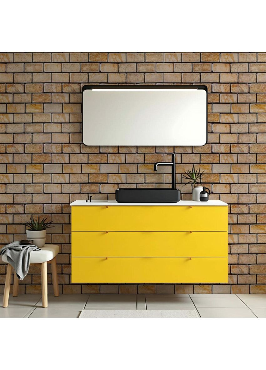 Декоративная ПВХ панель кирпич 960х480х4мм Коричневый мрамор love-shopping Sticker Wall (355798688)