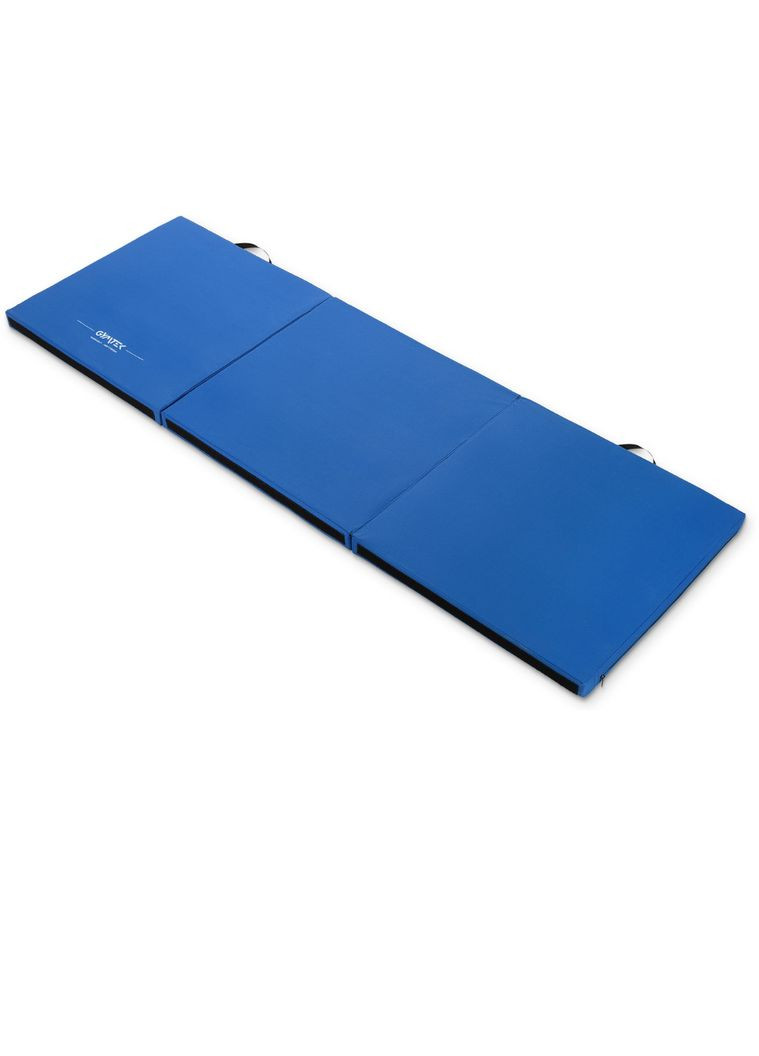 Мат гимнастический жесткий 5см с липучкой синий Gymtek (301538816)