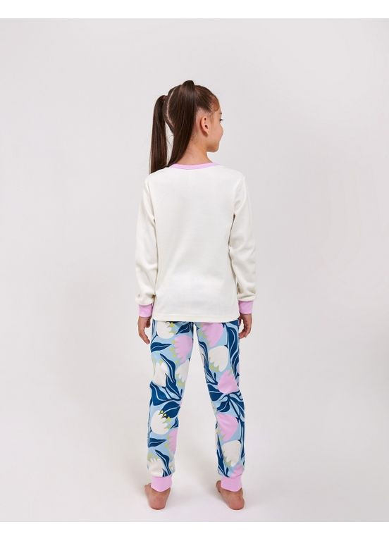 Молочная пижама молочный Smil