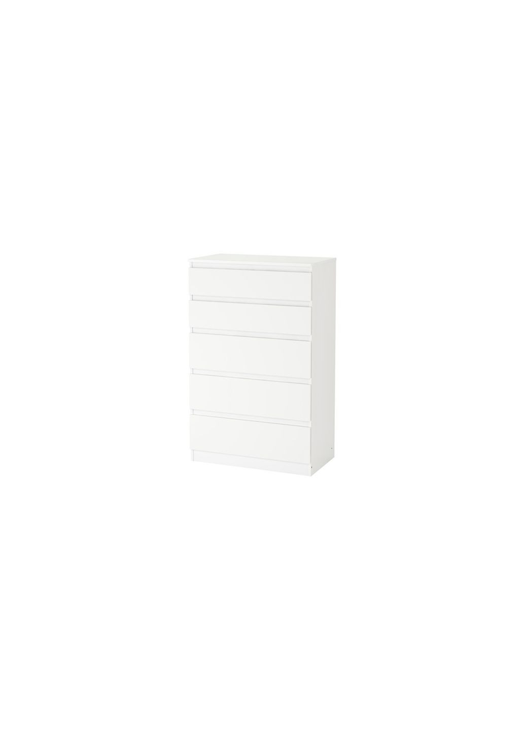 Комод 5 ящиків білий 70х112 см IKEA (277965007)