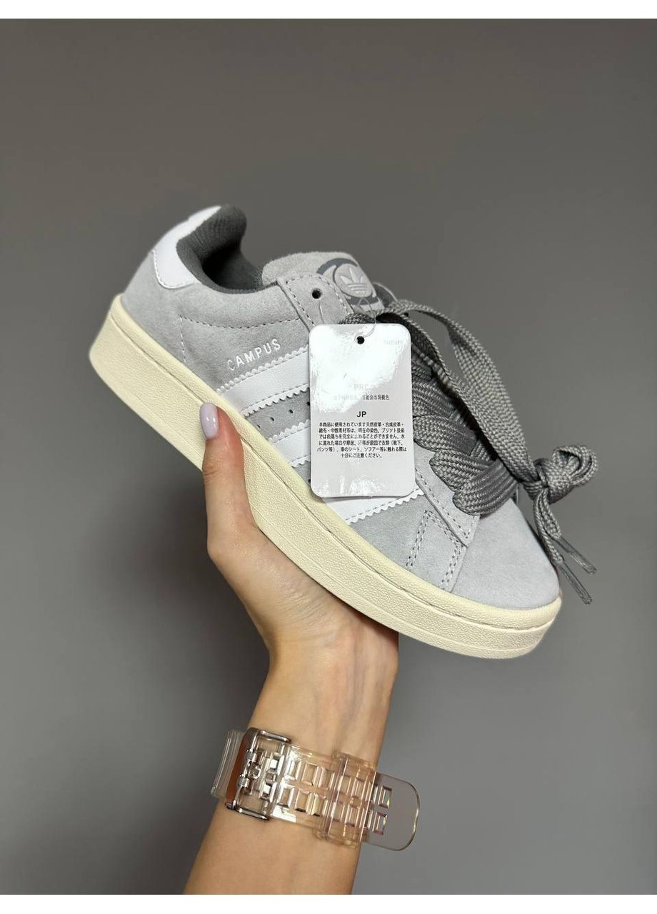 КРОСІВКИ ЖІНОЧІ ADIDAS CAMPUS 00S LIGHT GREY АДІДАС КАМПУС No Brand сірі демісезони (367173065)