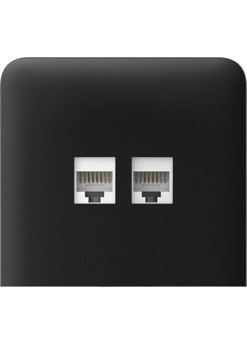 Боковая панель для встроенной интернет-розетки SideCover (LAN) vertical Black Ajax (389153564)