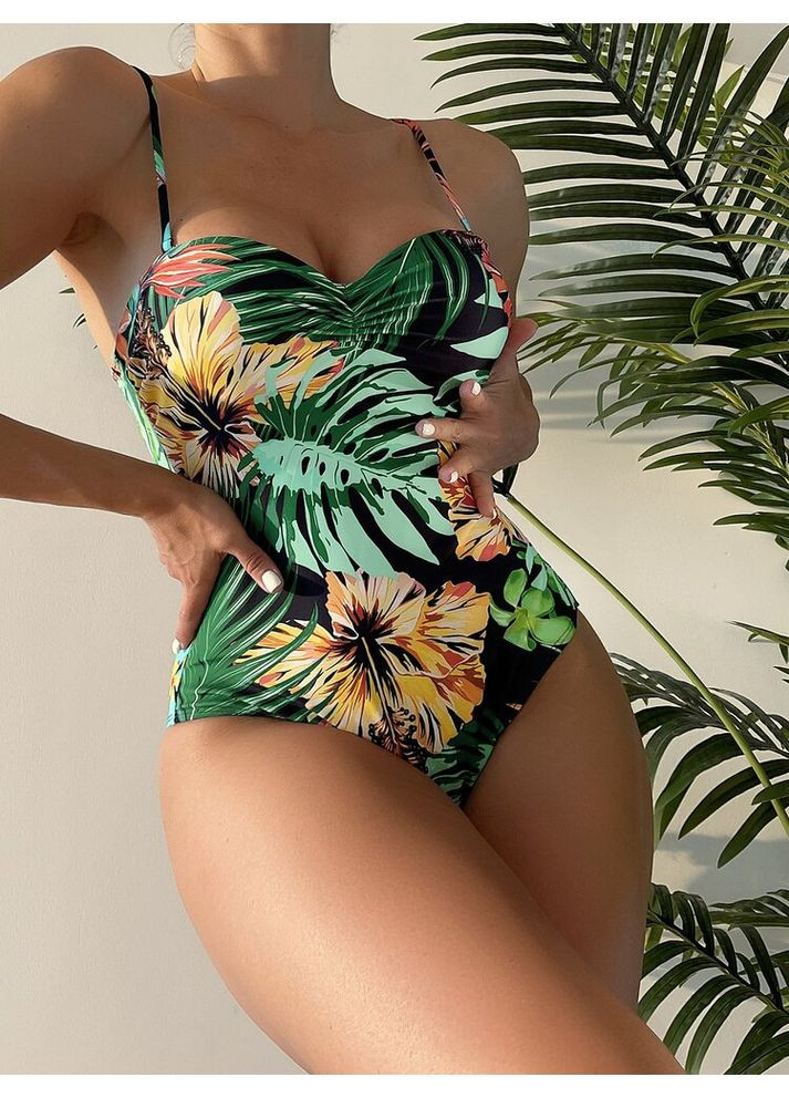 Чорний літній купальник SHEIN