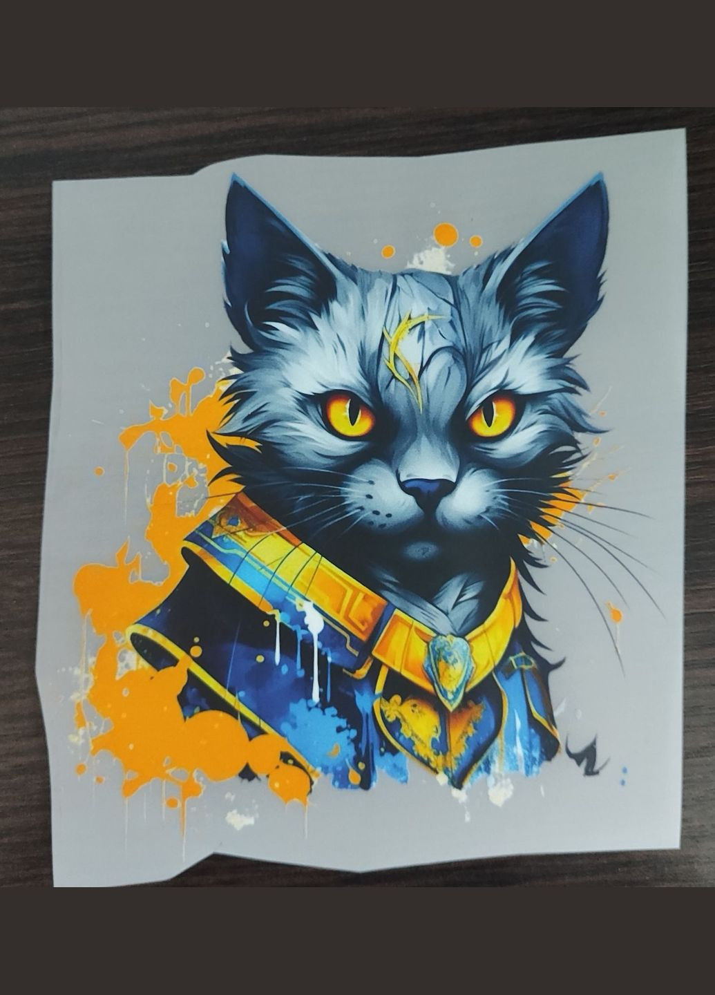 Термонаклейка на одяг "Кіт" Кураж (316094656)