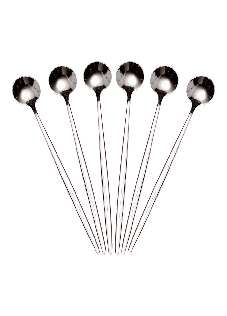 Набір десертних ложок 6 штук нержавіючої сталі 20.5 (см) Срібло HP-8-32 Ding Lanfang (369143182)