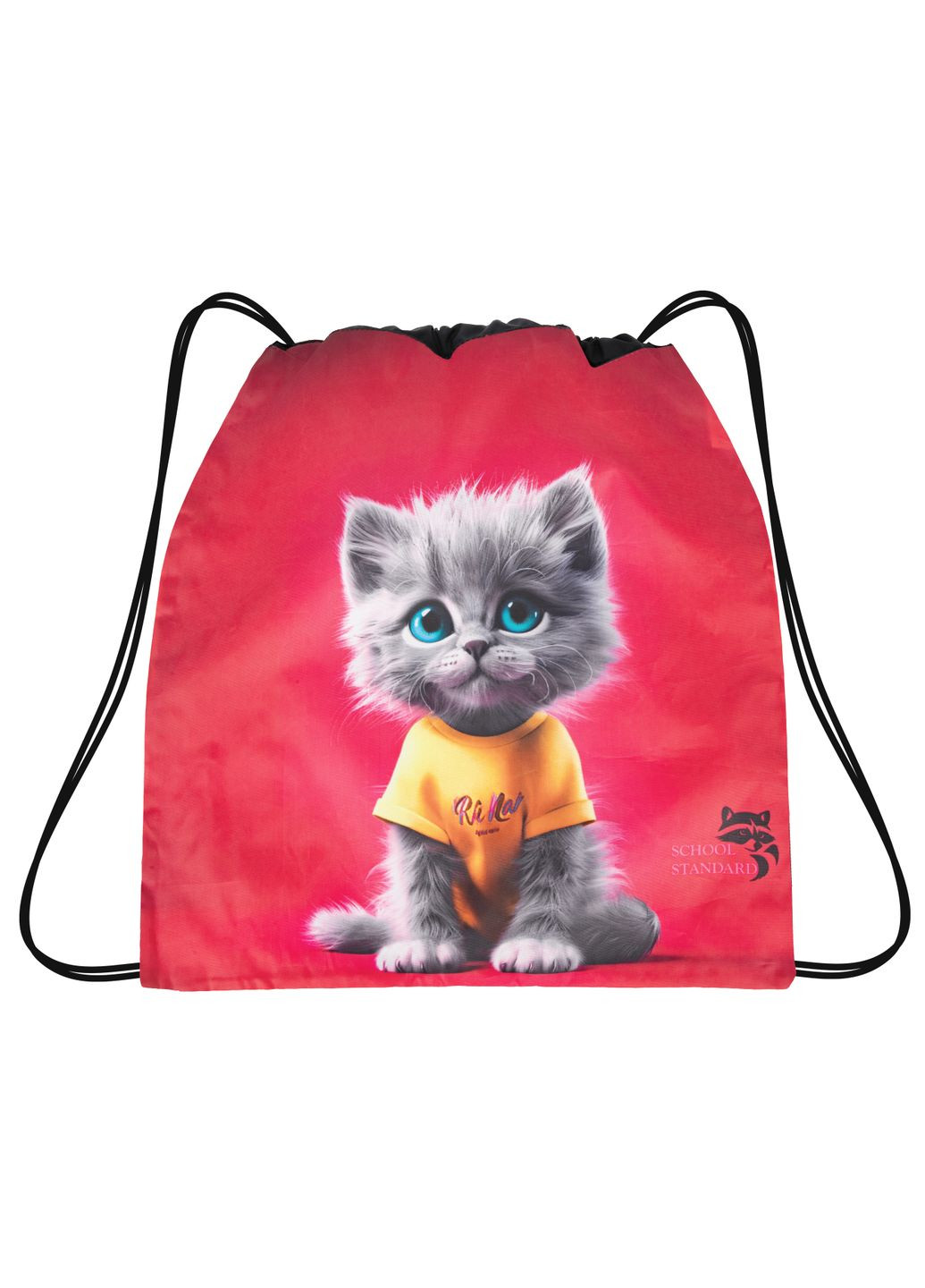 Мешок для сменной обуви для девочки с Котиком MSS-36 School Standard (329142252)