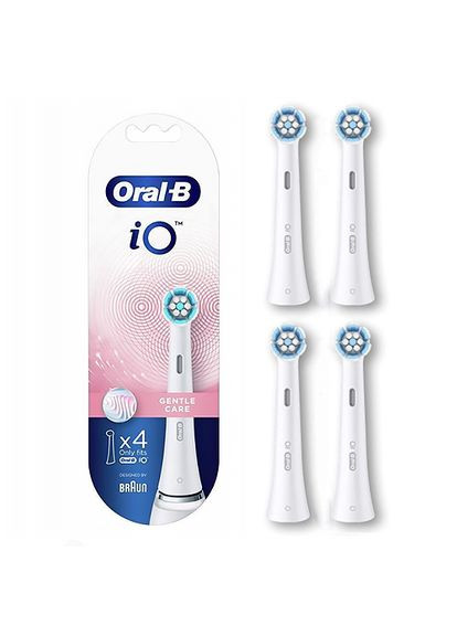 Насадки електричної зубної щітки iO Gentle Care White 4 шт. змінна насадка орал биio Бережний догляд Oral-B (304771333)