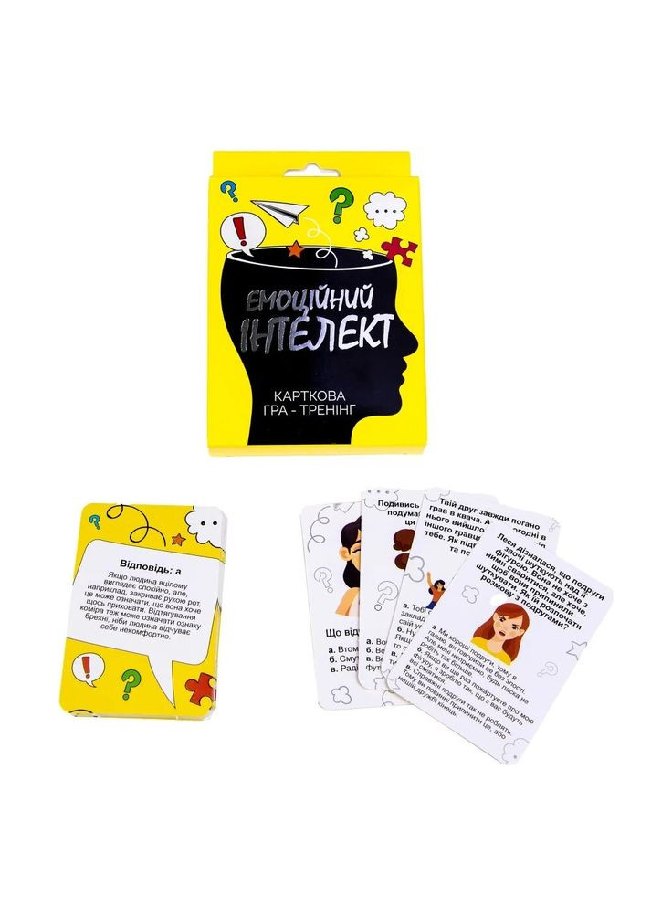 Карточная игра Эмоциональный интеллект развлекательная тренинг на украинском языке 30237 (4823113818814) shop (4823113818814) Strateg (353130797)