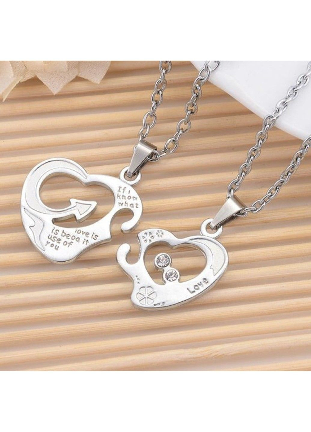 Парные кулоны для двоих PP-114 No Brand (299340319)