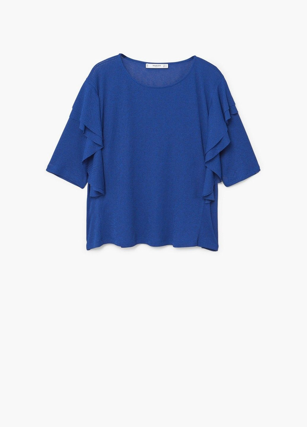 Синяя демисезонная блуза Mango
