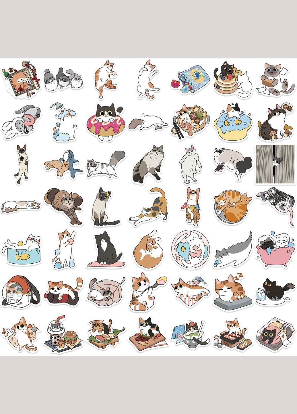 Набор виниловых наклеек " Котики" #2 No Brand (359447590)
