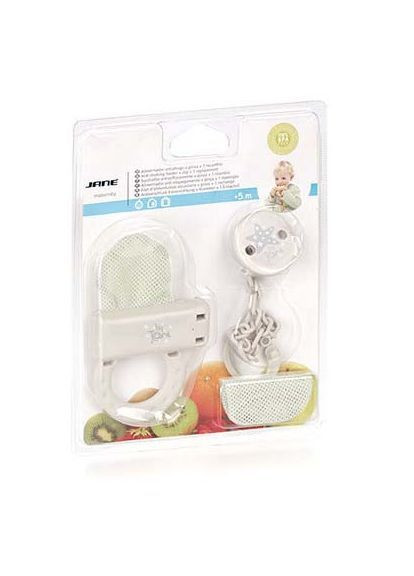 Ніблер на ланцюжку, з кліпсою та змінною сіточкою, 5+ міс., 1 шт. в асортименті () Jane 20220C01 (366471649)