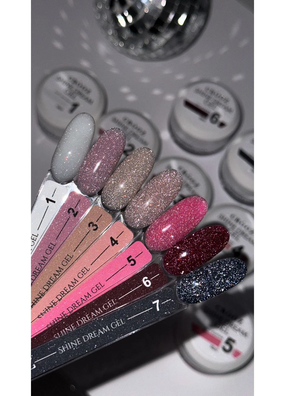 Світловідбиваючий гель для нарощування Shine Dream Gel №01 15 мл Crooz (398338197)