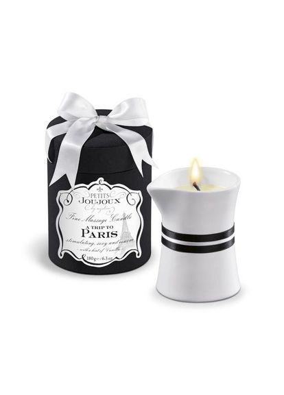 Массажная свеча Париж - Vanilla and Sandalwood (190 г) роскошная упаковка Petits Joujoux (291441522)