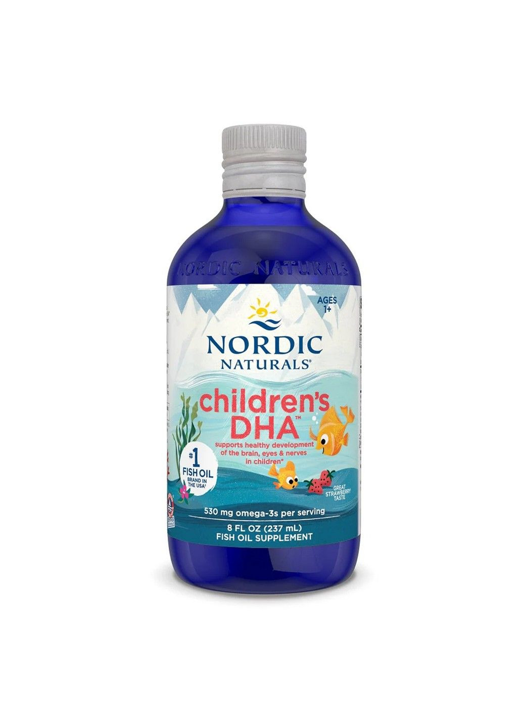 Children's DHA™, ДГК для детей от 1 года, с клубничным вкусом, 237 мл Nordic Naturals (356174520)