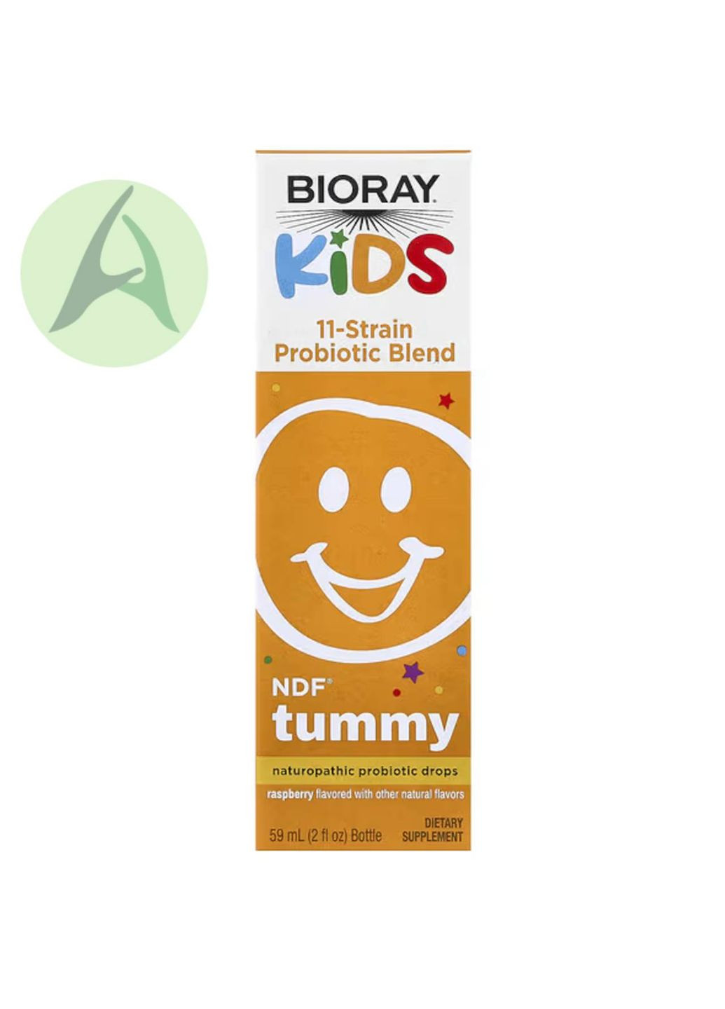 NDF, Tummy, смесь 11 штаммов пробиотиков, для детей, малина, 60 мл Bioray (366670548)